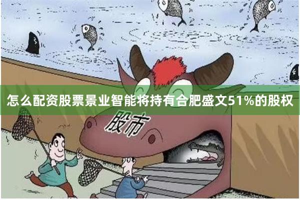 怎么配资股票景业智能将持有合肥盛文51%的股权